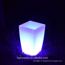 Style de l&#39;Europe LED pot de fleur en plastique en plein air allumer l&#39;humeur Led vase de plantes légères